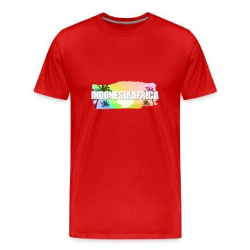 Indonesia - Men's Premium Organic T-Shirt - red - Front - Damien (186cm)