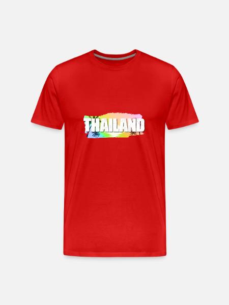 Thailand - Men's Premium Organic T-Shirt - red