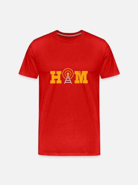 Amateur Radio Radio - Men's Premium Organic T-Shirt - red