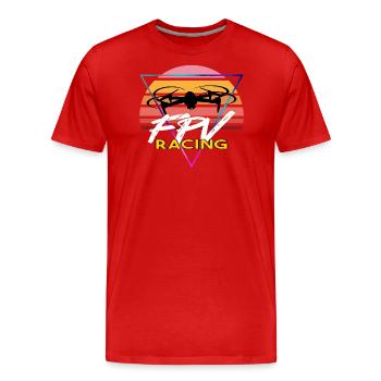 FPV Racing - Männer Premium Bio T-Shirt - Rot - Vorne - Damien (186cm)