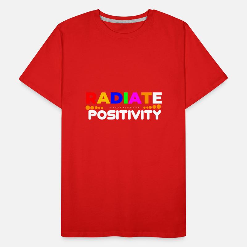 Radiate Positivity Men's Premium Organic T-Shirt