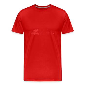 Dirt Track Racing - Men's Premium Organic T-Shirt - red - Front - Damien (186cm)