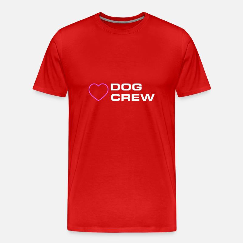Dog Crew - Männer Premium Bio T-Shirt - Rot
