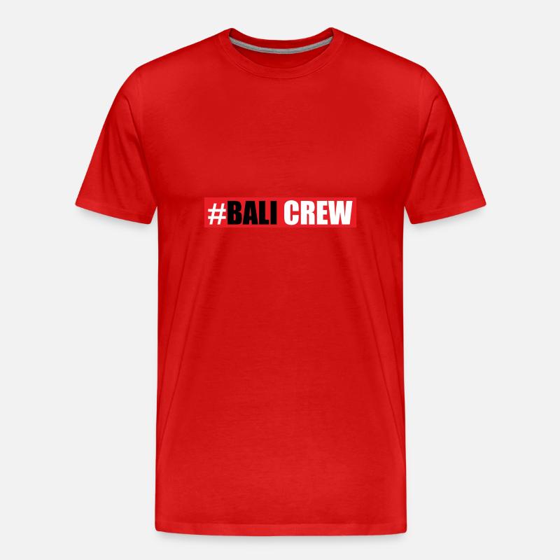 Bali Crew - Männer Premium Bio T-Shirt - Rot