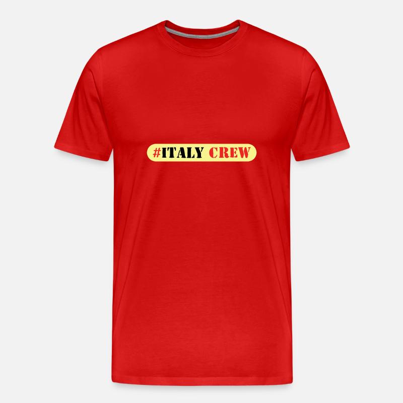 Italien Crew - Männer Premium Bio T-Shirt - Rot