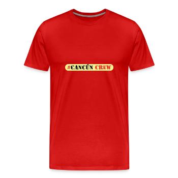 Cancun Crew - Männer Premium Bio T-Shirt - Rot - Vorne - Damien (186cm)