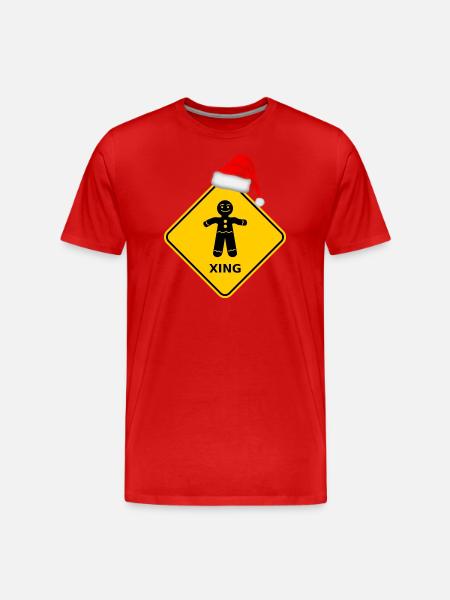 "Gerpercake Man" with Santa hat - Men's Premium Organic T-Shirt - 