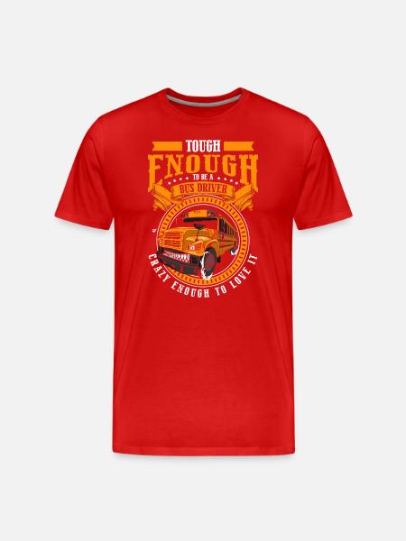 Bus profession Coach - Men's Premium Organic T-Shirt - red