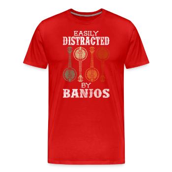Music Orchestra Celebrations - Men's Premium Organic T-Shirt - red - Front - Damien (186cm)
