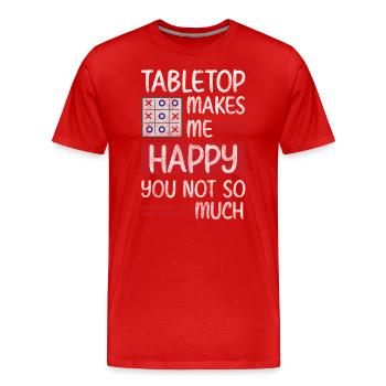 Spiel Nerd Spieler - Männer Premium Bio T-Shirt - Rot - Vorne - Damien (186cm)