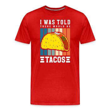 Mexican Hunger Latino Fiesta - T-shirt bio Premium Homme - rouge - Devant - Damien (186cm)