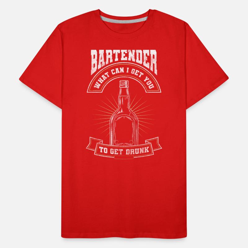Serveur de bar Mixed Drink Profession T-shirt bio Premium Homme