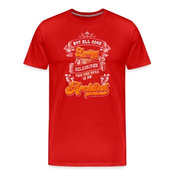 Ingenieur Style Hausbau Baumeister - Männer Premium Bio T-Shirt - Rot - Vorne - Damien (186cm)