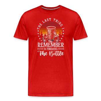 Party Freunde Mädelsabend Gemeinschaft - Männer Premium Bio T-Shirt - Rot - Vorne - Damien (186cm)