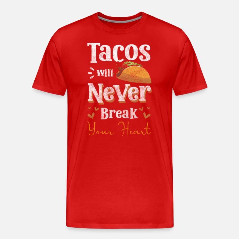 Taco Spanisch Feiern - Männer Premium Bio T-Shirt - Rot