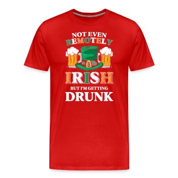 Irland Pub Reisen Ireland - Männer Premium Bio T-Shirt - Rot - Vorne - Damien (186cm)