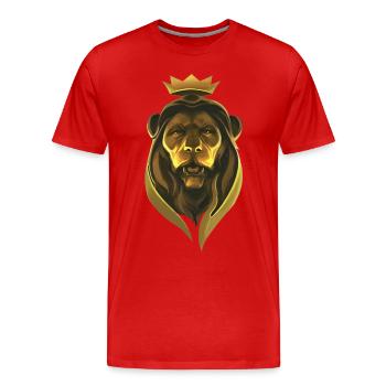Le roi Lion - T-shirt bio Premium Homme - rouge - Devant - Damien (186cm)