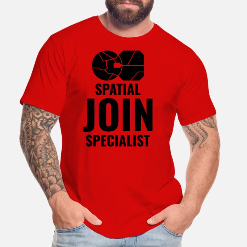 Spatial Join GIS Data Analyst Mapping Expert Men's Premium Organic T-Shirt