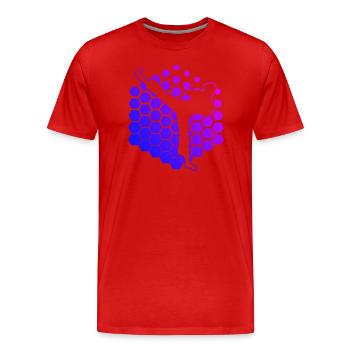 Kickboxer Boxe Boxe Hommes - T-shirt bio Premium Homme - rouge - Devant - Damien (186cm)