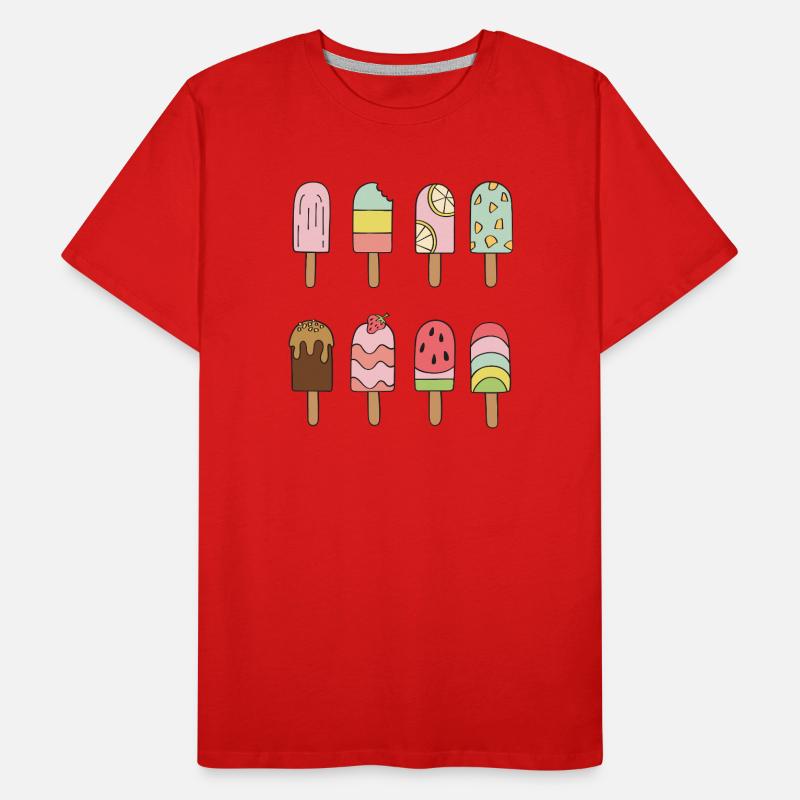 Eiscreme Outfit Softeis Karneval Kostüm Eis Männer Premium Bio T-Shirt