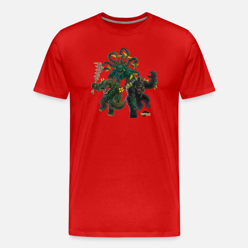 schleich® ELDRADOR® CREATURES Dschungel-Monster - Männer Premium Bio T-Shirt - Rot
