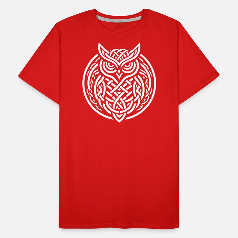 Celtic owl Men's Premium Organic T-Shirt