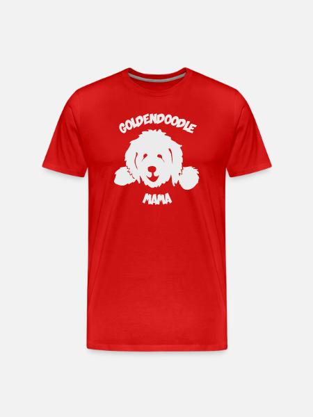 Doodle Mama Mum Mother Goldendoodle - Men's Premium Organic T-Shirt - red