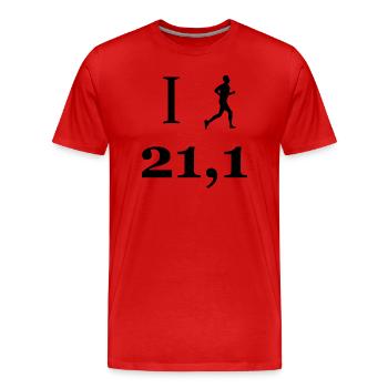 Fußball Soccer - Men's Premium Organic T-Shirt - red - Front - Damien (186cm)