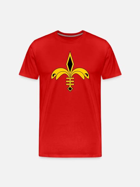 French lily - Men's Premium Organic T-Shirt - red