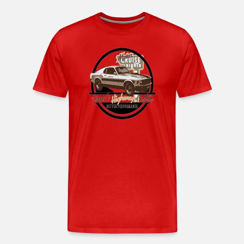 Car - Speed Custom - Männer Premium Bio T-Shirt - Rot
