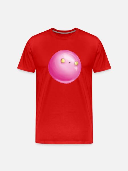 pink alien - Men's Premium Organic T-Shirt - red