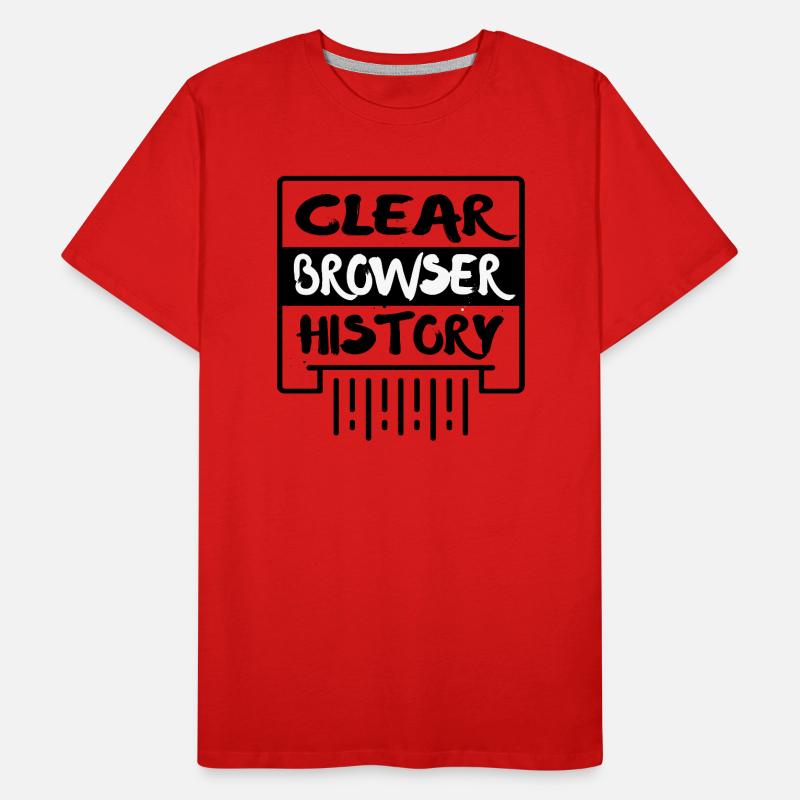 Clear Browser History Men's Premium Organic T-Shirt