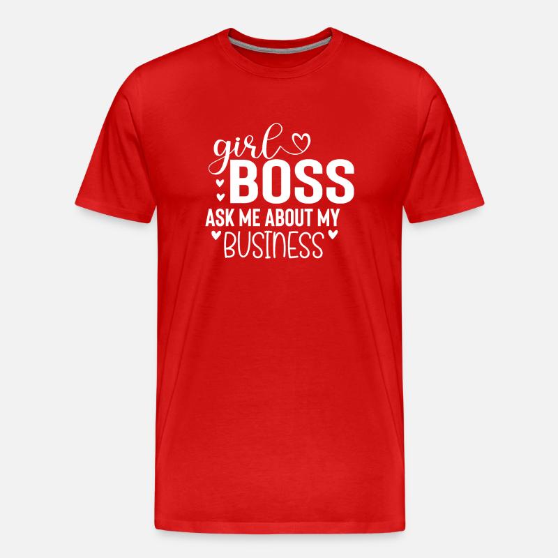 Chefin - Männer Premium Bio T-Shirt - Rot