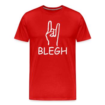 Blegh Metalcore Deathcore - Männer Premium Bio T-Shirt - Rot - Vorne - Damien (186cm)