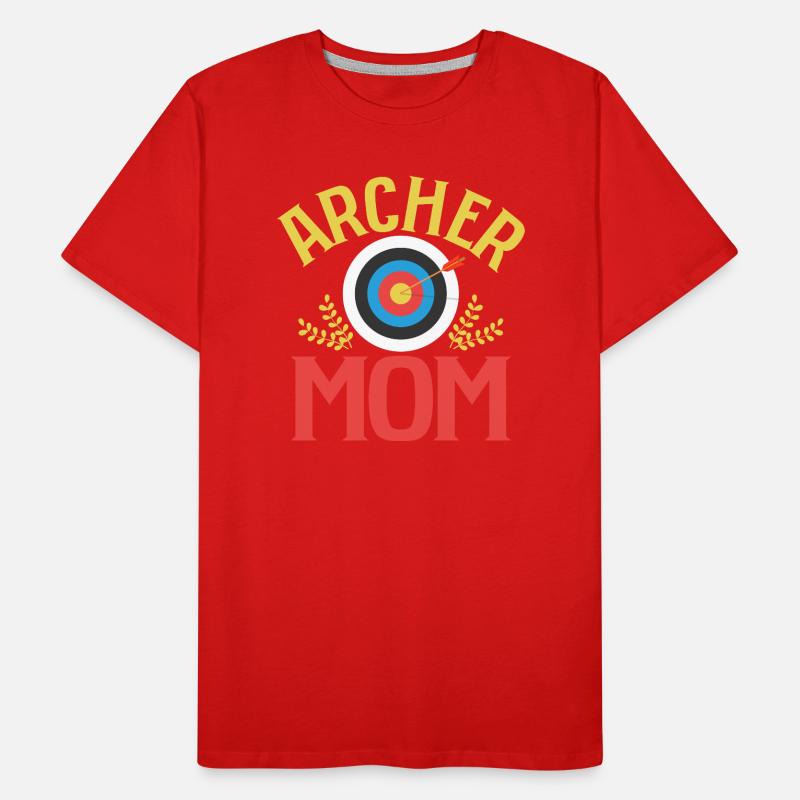 Archer Mom Archery Target Bow & Arrows Männer Premium Bio T-Shirt