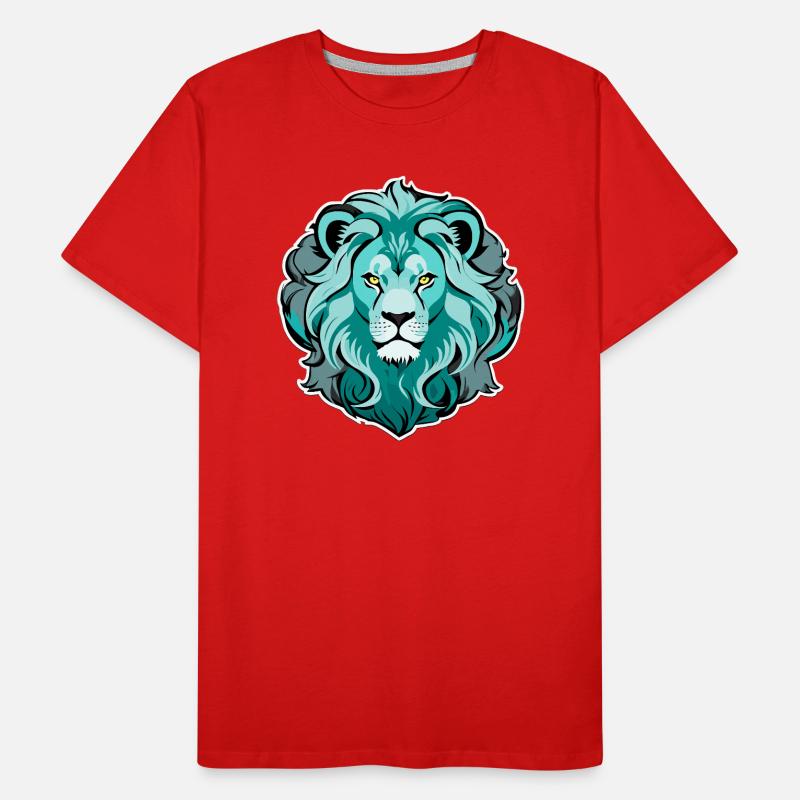 Allwissender Löwe Männer Premium Bio T-Shirt