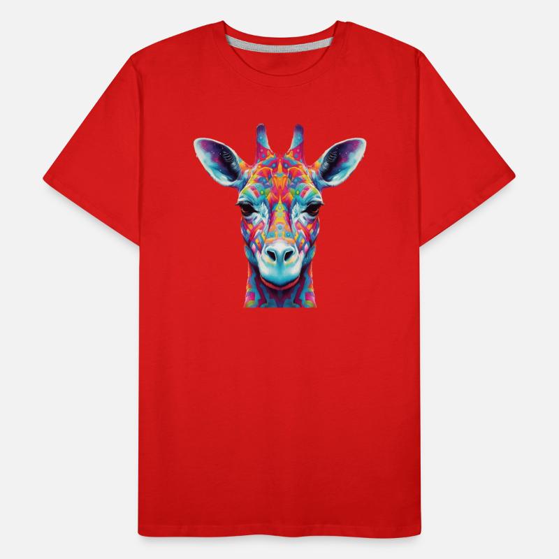 Girafe psychédélique T-shirt bio Premium Homme