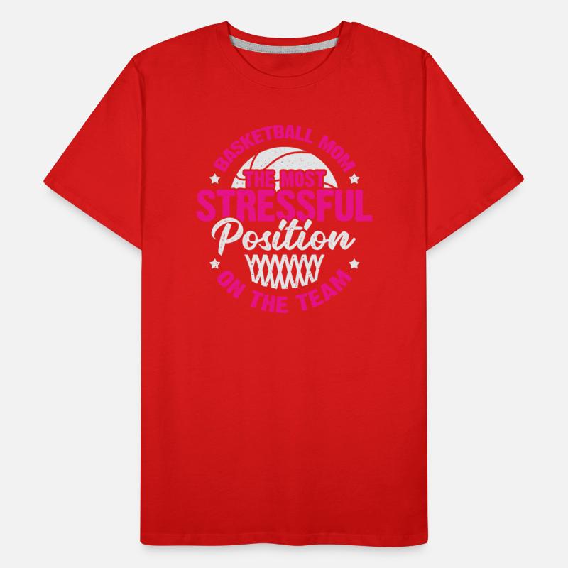 Basketball-Mutter-Mutter-Geschenk Männer Premium Bio T-Shirt