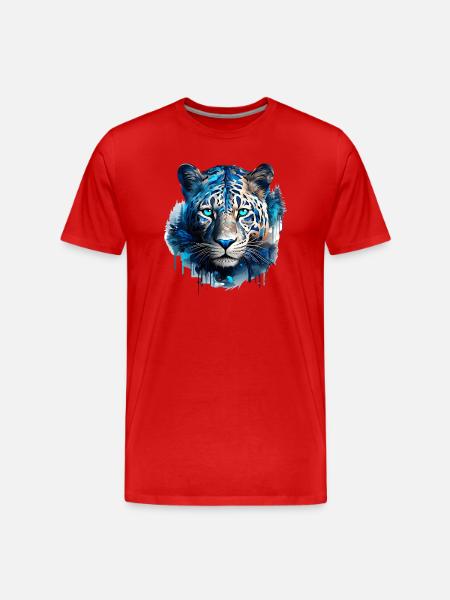 Jaguar - Männer Premium Bio T-Shirt - Rot