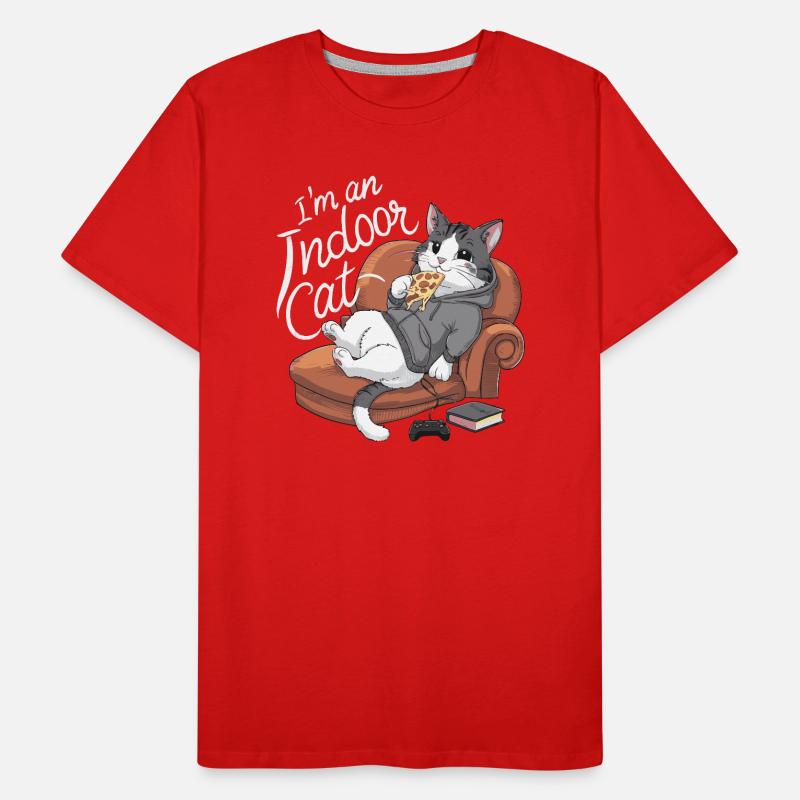 Chat d’intérieur T-shirt bio Premium Homme