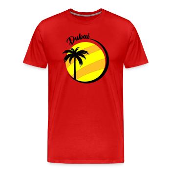 Dubai - Men's Premium Organic T-Shirt - red - Front - Damien (186cm)