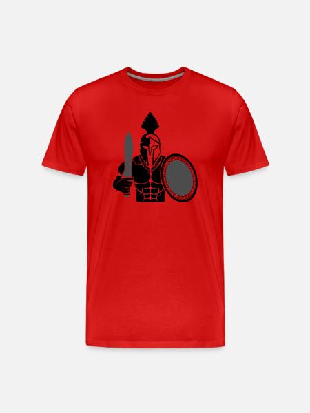 Spartan 02 - Men's Premium Organic T-Shirt - red