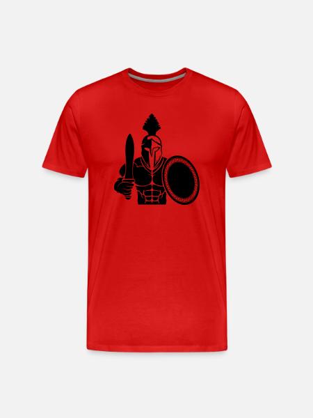 Spartiate 01 - T-shirt bio Premium Homme - rouge