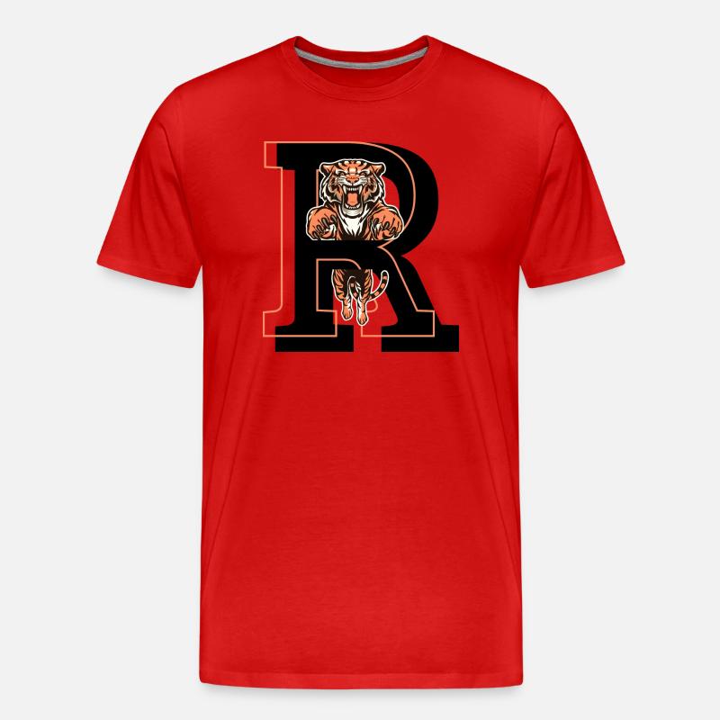 Tiger Brief - Geschenkidee - Männer Premium Bio T-Shirt - Rot