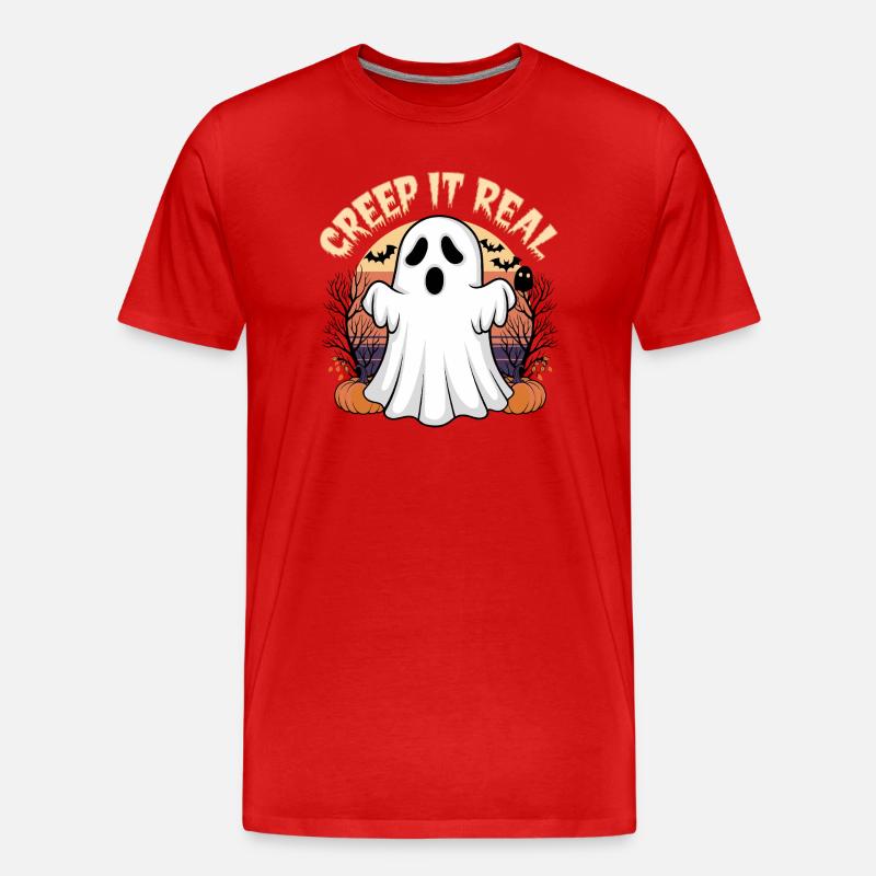 Grusel es echt - Männer Premium Bio T-Shirt - Rot