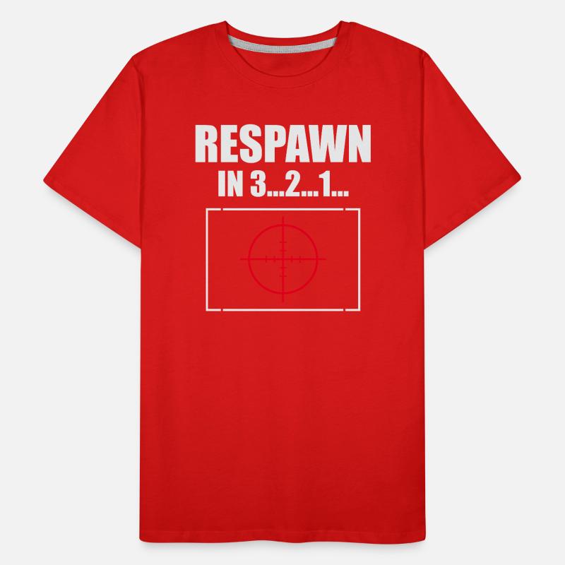 Compte à rebours de réapparition avec réticule T-shirt bio Premium Homme