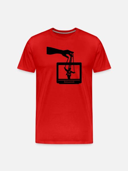 Manipulation mediatique - T-shirt bio Premium Homme - rouge