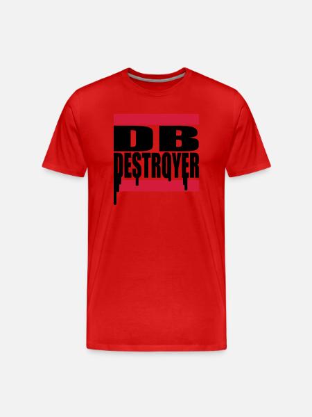db_2f_2 - Männer Premium Bio T-Shirt - Rot