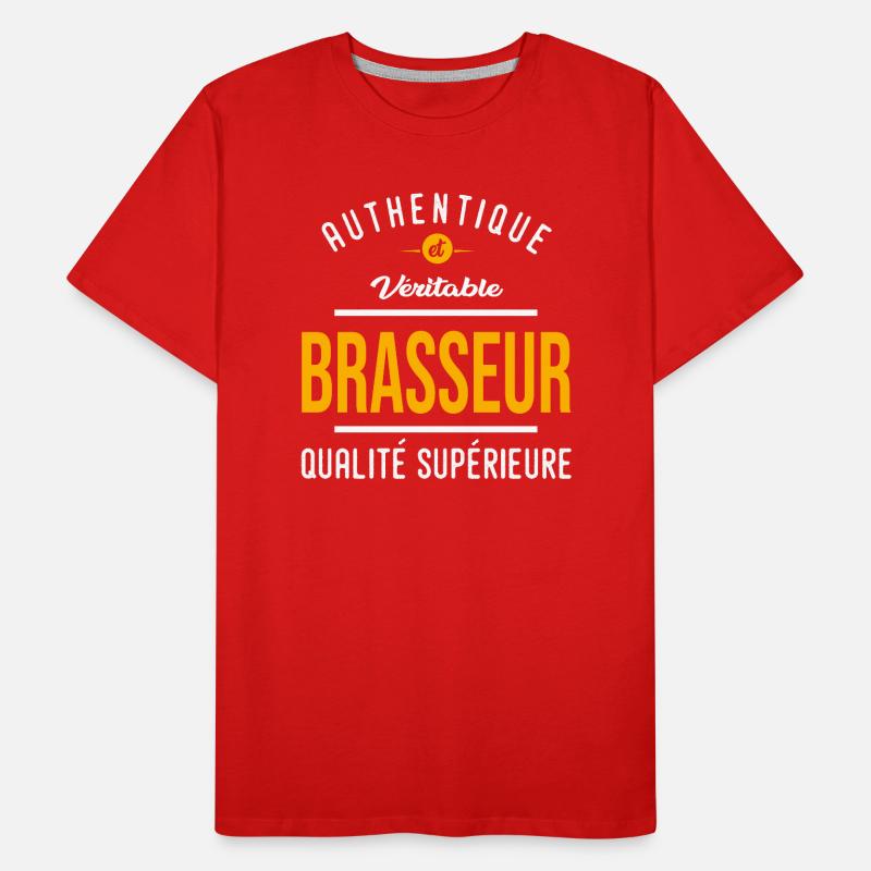 Profession BREWER authentic quotes profession Men's Premium Organic T-Shirt