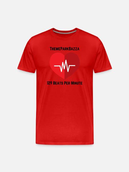 ThemeParkBazza 129 BPM - Men's Premium Organic T-Shirt - red